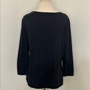 Rodeo Reba “hey y’all!” Black Women's Top L Large